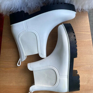 Nine West Women's Rainy Chelsea Rain Booties Women's Shoes Size 7